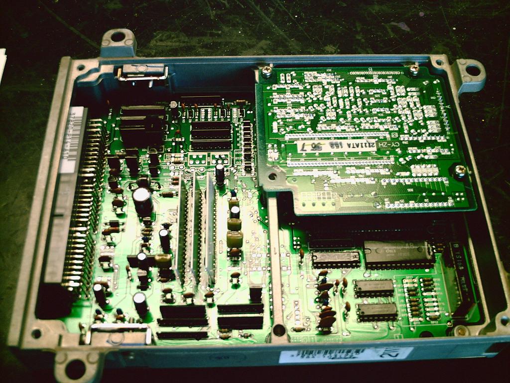 USDM P14-A10 Manual Transmission ECU internal board layout