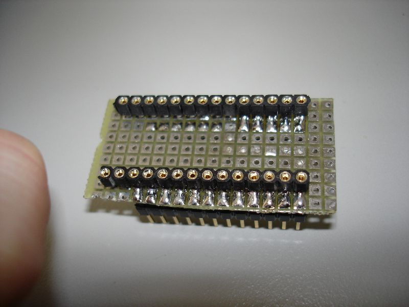EPROM socket daughterboard top