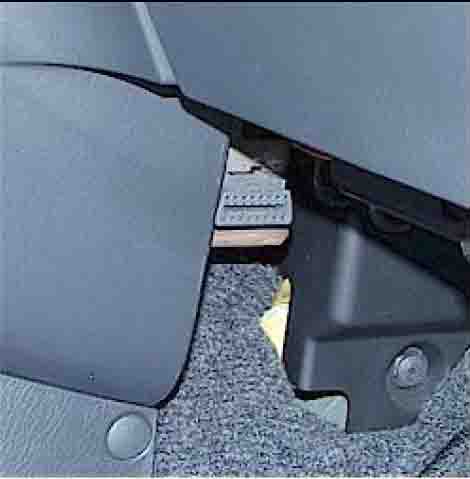 Behind Center Console - No Cover
