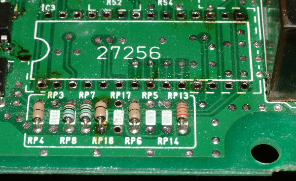 RP resistor array after manual conversion