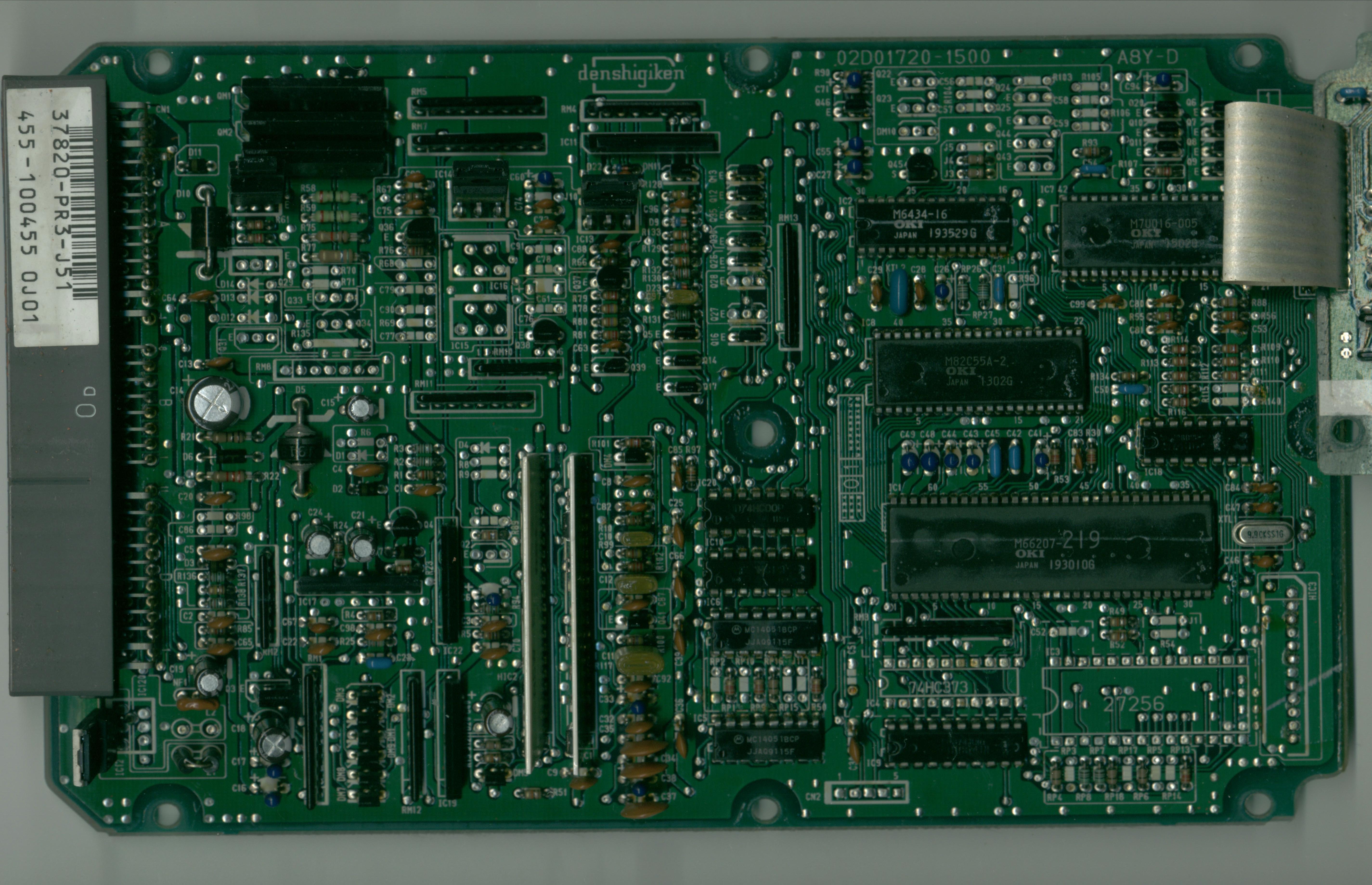 JDM PR3 J51 top board view showing microchip locations