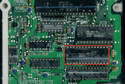 Late-Model OBD0 ECU with factory external ROM