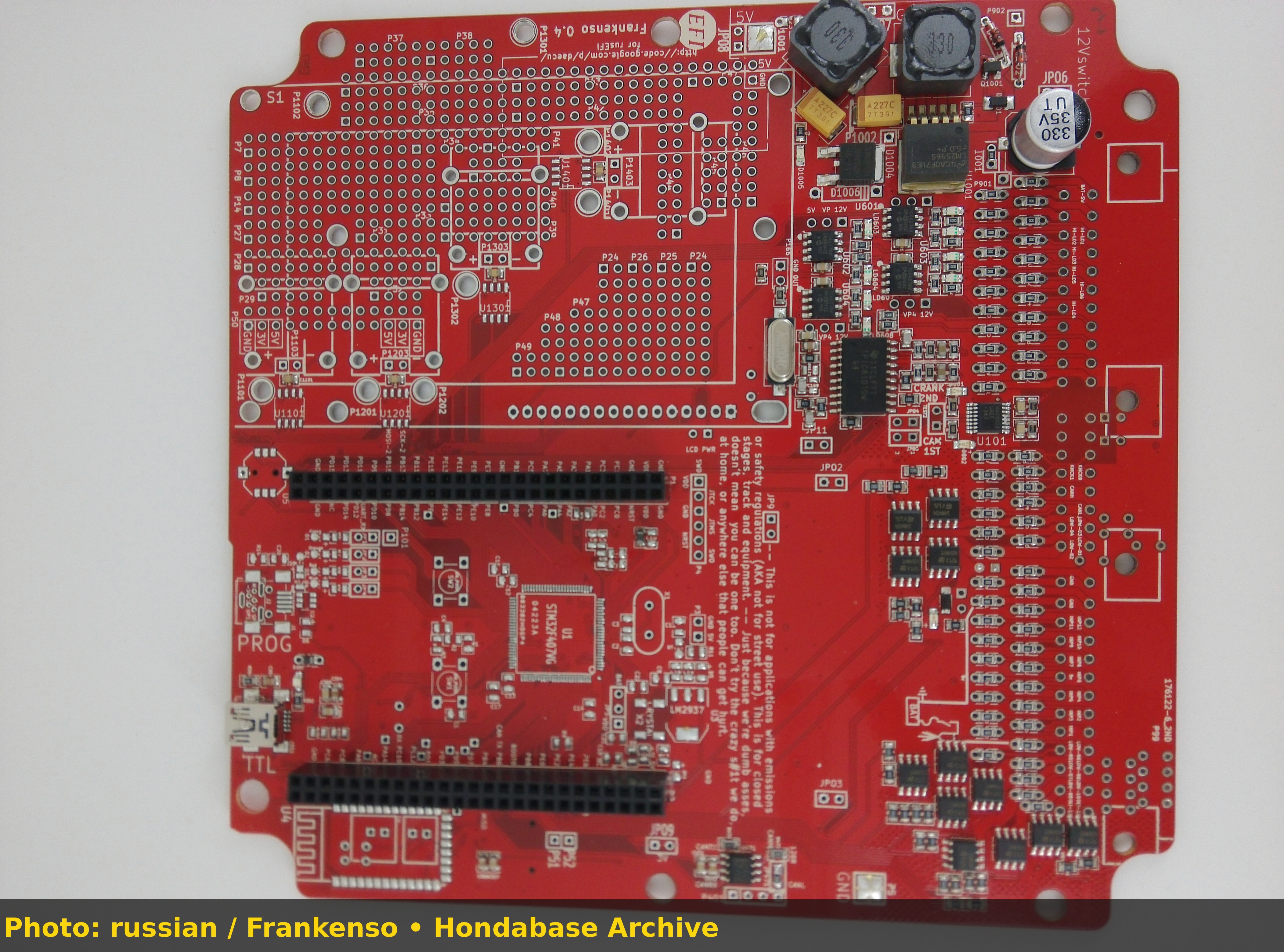Frankenso ECU Board Front View