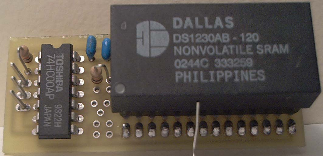 Completed Board with DS1230Y Installed