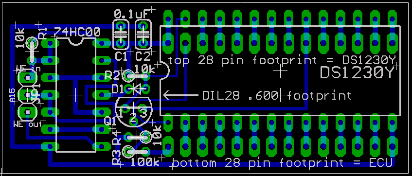 Easy RTP Board Eagle Layout Diagram
