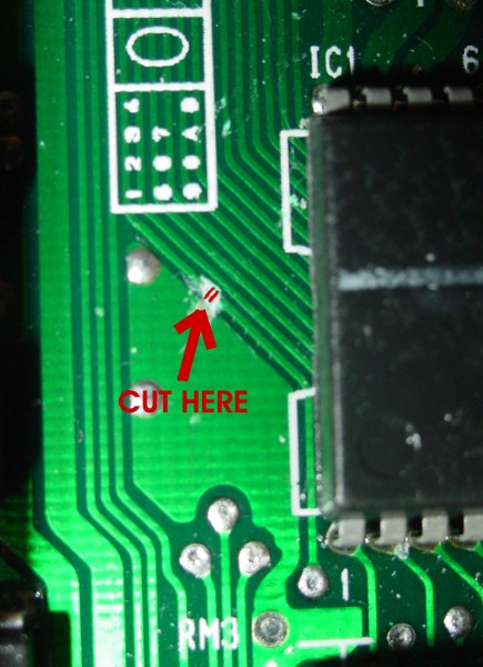 Where to Cut the WE Line on the ECU Board