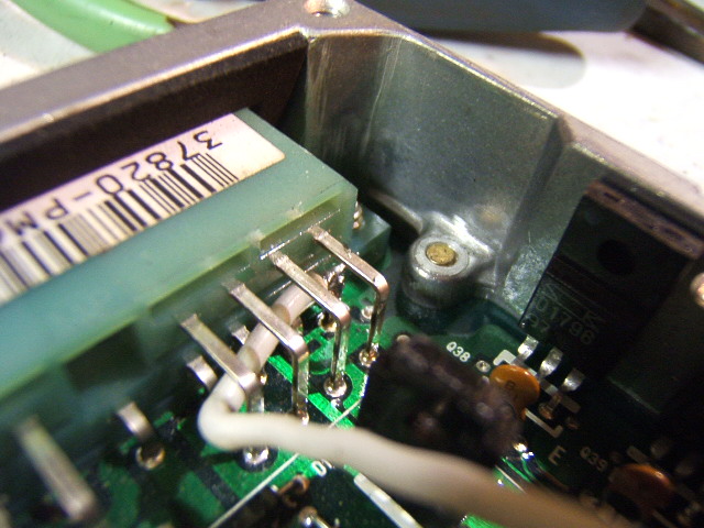 Exposing Pin A2 on the Harness Plug