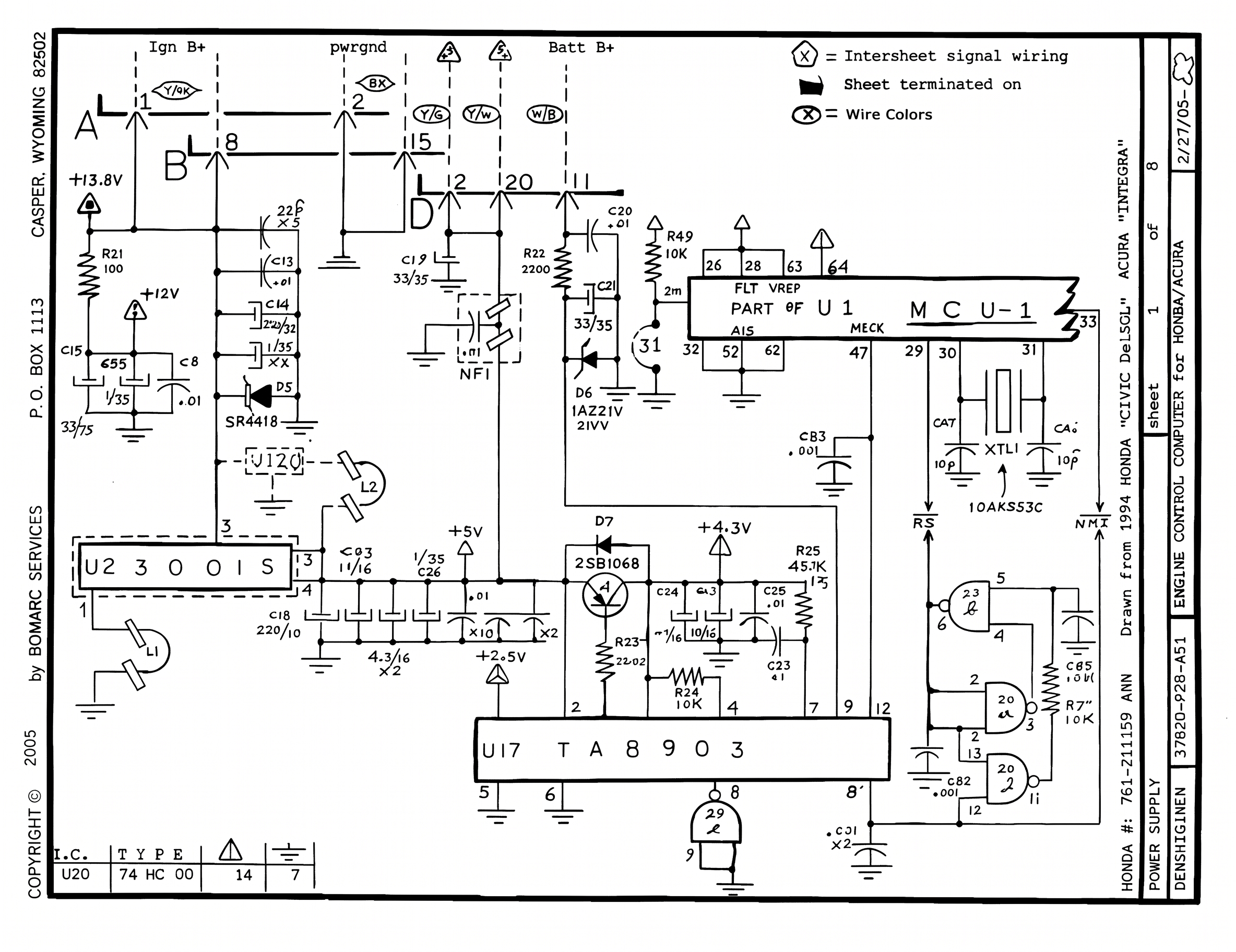 Sheet 1 power supply