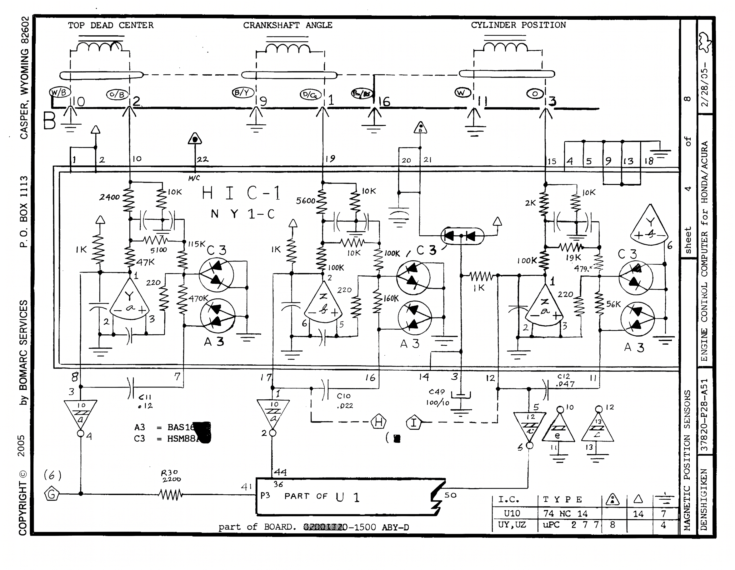 Sheet 4 position sensors